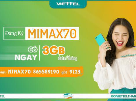 Gói Cước 4G MIMAX Của Viettel.
