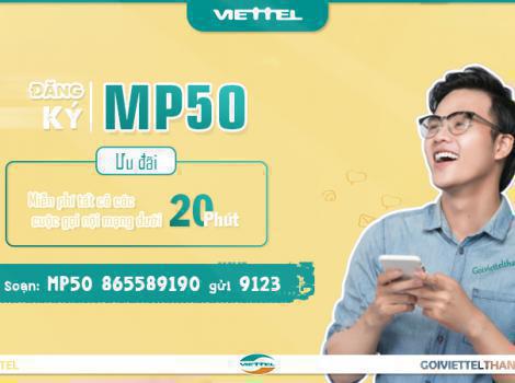 Gói cước 50k Viettel miễn phí tất cả cuộc gọi nội mạng 