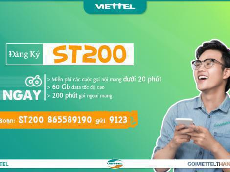 Đăng ký gói khuyến mại 200k Viettel ưu đãi 60Gb data 