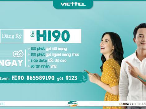 Đăng ký gói Hi90 Viettel ưu đãi nhất