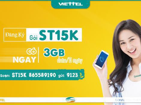 Cách đăng ký gói 3G,4G Viettel 3 ngày 15k có 3Gb data tốc độ cao