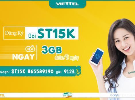 Cách đăng ký gói ST15K của Viettel chỉ 15k có 3Gb/3 ngày 2024