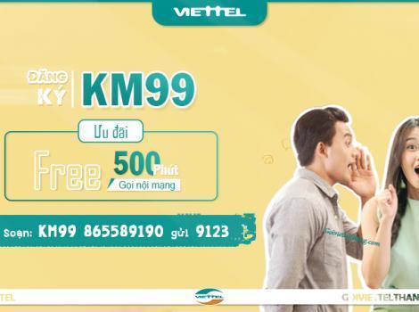 Cách đăng ký gói 99k Viettel có 500 phút gọi nội mạng/30 ngày 2024