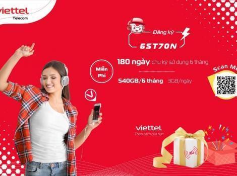 Cách Đăng Ký Gói 6ST70N Của Viettel 420K Có 540Gb/ 180 Ngày
