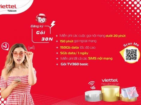 Cách Đăng Ký Gói 30N Của Viettel 300K Có 150Gb + Free Gọi