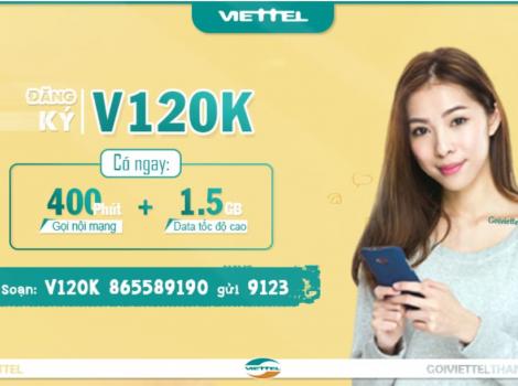 Cách đăng ký gói V120K của Viettel ưu đãi 2023