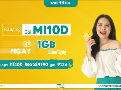 Cách đăng ký gói Mi10D Viettel 10k 1 ngày có 1Gb data