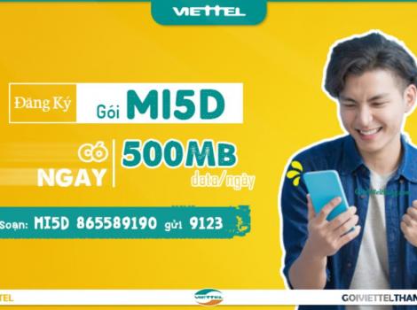 Cách đăng ký gói Mi5D Viettel 5k 1 ngày có 500Mb