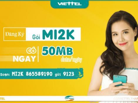 Cách đăng ký gói 2.000 của Viettel ưu đãi 50Mb data/ ngày