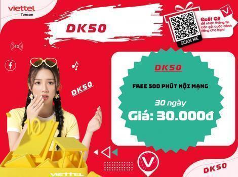 Cách hủy gói DK50 của Viettel 50K có 500 phút gọi