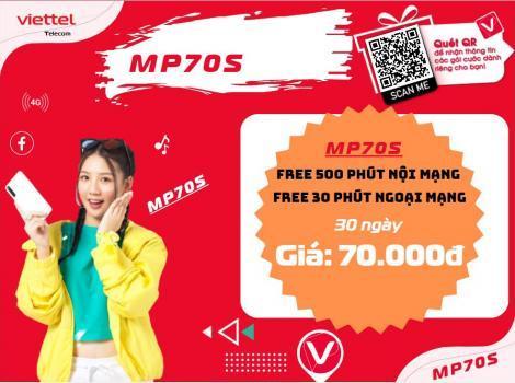 Các gói gọi nội mạng Viettel 70k 1 tháng 2025