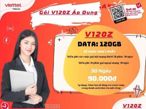 Gói cước V120Z Viettel áp dụng ở đâu? Mách bạn!