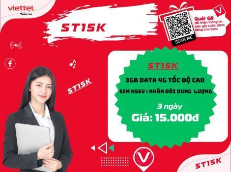 Đăng ký 4G Viettel 15K 3 ngày cho di động 2023