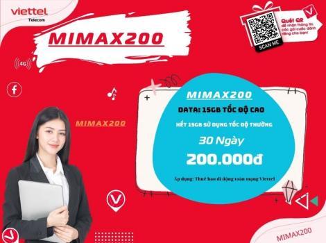 Cách đăng ký gói Mimax200 Unlimitted của Viettel