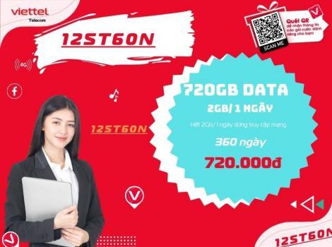 Các gói 4G Viettel 1 tháng 60k chu kỳ 1 năm Ưu đãi 2023