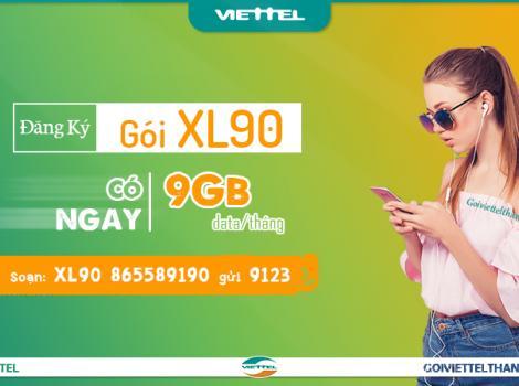 Cách đăng ký gói XL90 của Viettel 90k có 9Gb data