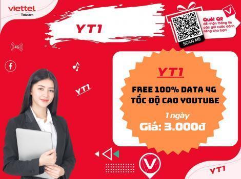 Cách gia hạn gói YT1 Viettel 3k Free 100% Data xem Youtube/ 1 ngày.