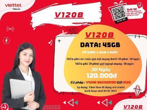 Cách đăng ký gói V120B Viettel ưu đãi nhất 2023
