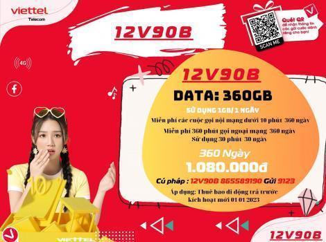 Các gói 4G Viettel không giới hạn dung lượng 12 tháng 2023
