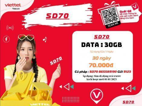 Các Gói 4G Viettel 70K 1 Tháng Ưu Đãi Nhất 2024