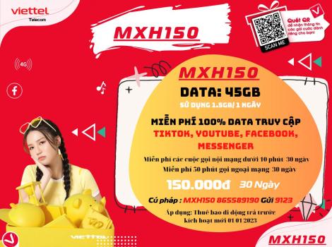 Hướng Dẫn Đăng ký Gói MXH150 Viettel 150K