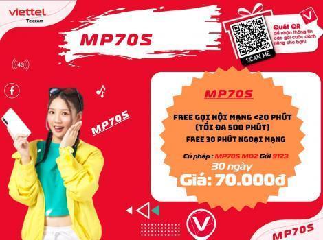 Gói 70K Miễn Phí Gọi Nội Mạng Viettel