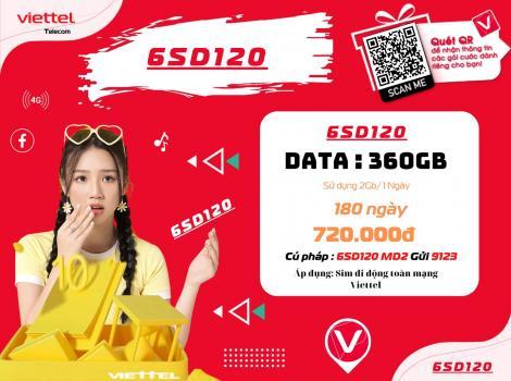 Các gói 4G Viettel 180 ngày Ưu đãi cho di động 2023