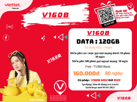 Đăng Ký Gói Data Viettel Chu Kỳ 1 Tháng 2023
