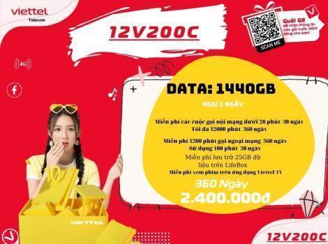 Gói Cước Sim 4G Viettel Trọn Gói 1 Năm 4Gb / Ngày Mới Nhất