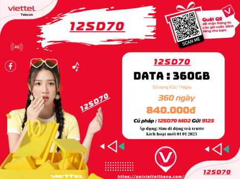 Gói Cước Sim 4G Viettel Trọn Gói 1 Năm 1Gb 1 Ngày 2024