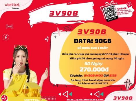 Đăng ký V90B Viettel sử dụng 3 tháng ưu đãi nhất 2024