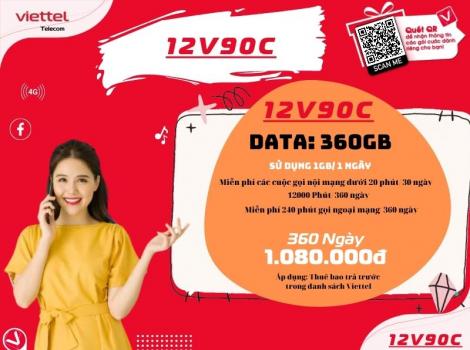 Đăng ký V90C Viettel sử dụng 12 tháng Ưu Đãi 2024