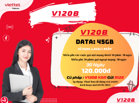 Danh Sách Tất Cả Gói 120K Viettel 1 Tháng Ưu Đãi Mới Nhất 2024