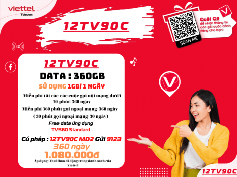 Đăng ký gói 1 năm giá rẻ của Viettel 2025