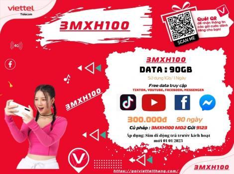 Các gói mạng xã hội Viettel 3 tháng Ưu đãi 2025