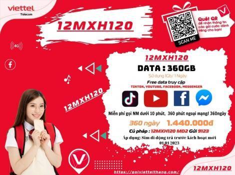 Các gói mạng xã hội Viettel 12 tháng Ưu đãi 2025