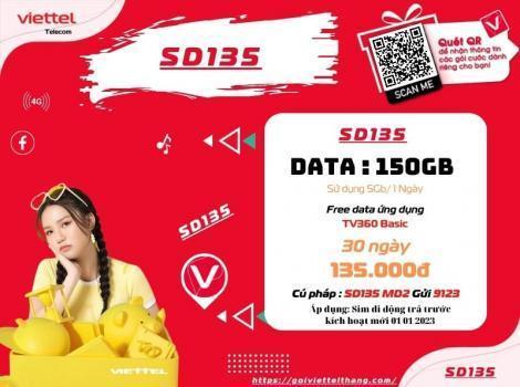 Cách gán gói SD135 Viettel Cho thuê bao mới 2025