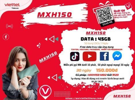 Cách gán gói MXH150 Viettel Cho thuê bao mới 2025
