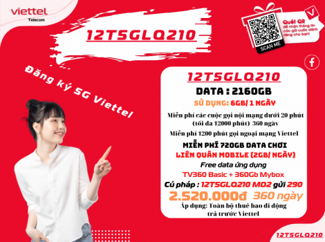 Các Gói Cước 5G Viettel 1 Năm Ưu Đãi Mới Nhất