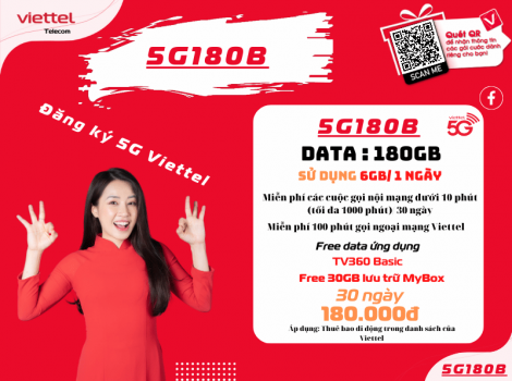 So Sánh Gói V180B Và 5G180B Của Viettel 2025
