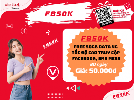 Các Gói 50k Miễn Phí Mạng Xã Hội Viettel 2025