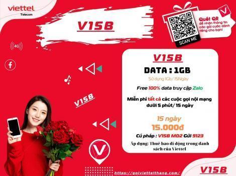 Gói 15K của Viettel Sử dụng trong 15 ngày Ưu đãi Data và Gọi