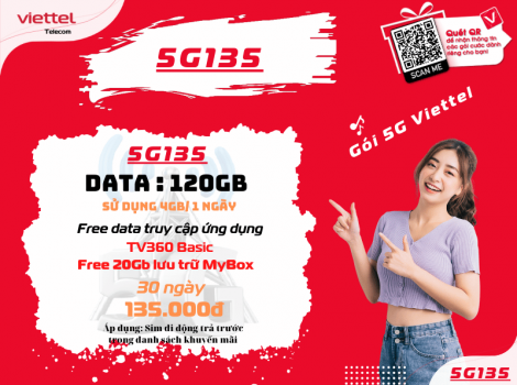 Gói 135K Viettel 1 Tháng Dễ Đăng Ký Nhầm 2025