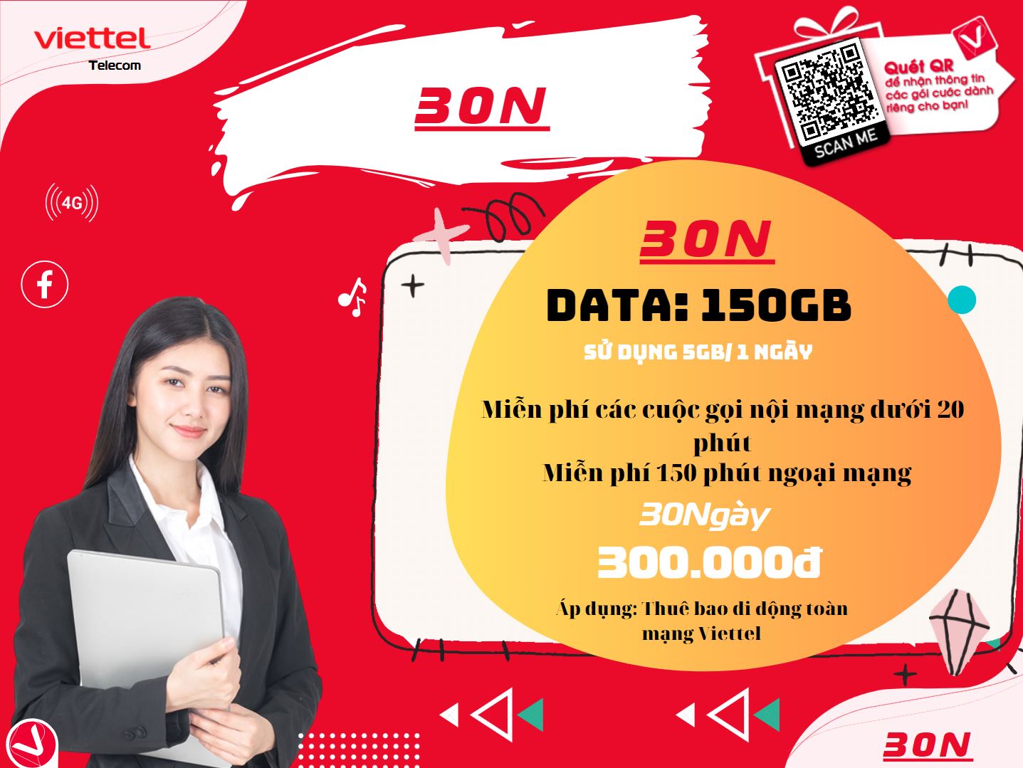 Gói 30N Viettel