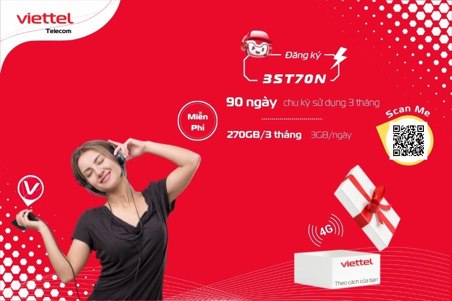 Gói 3ST70N Viettel