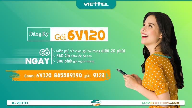Gói cước 6V120 Viettel