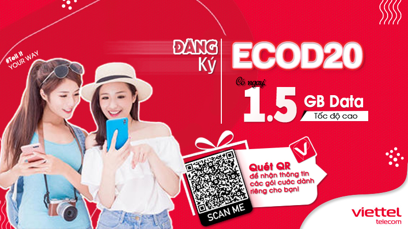 Cách đăng ký 4G Viettel 1 tháng 20k
