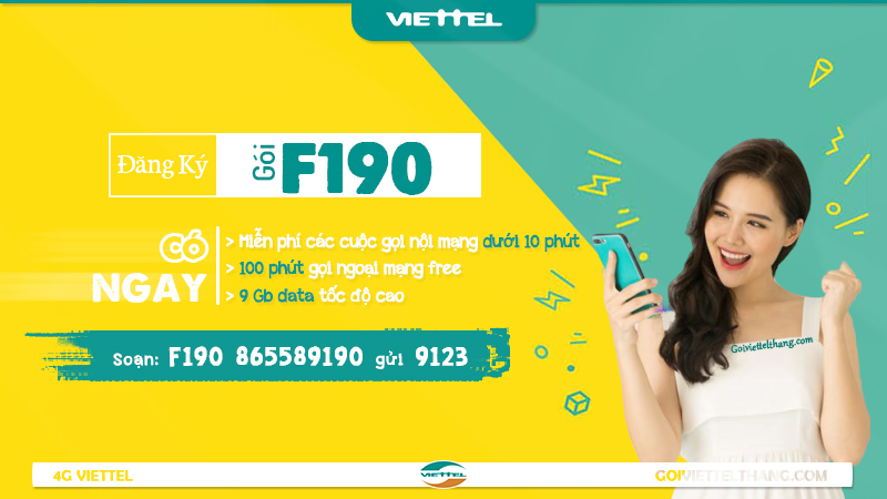 Gói cước F190 của Viettel