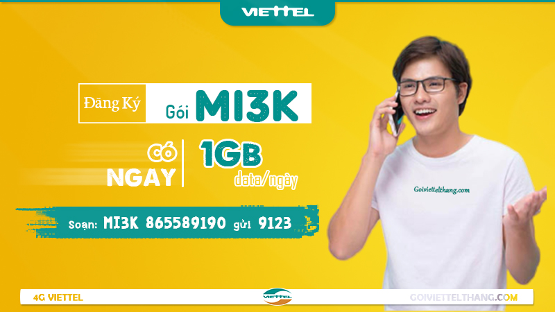 Gói 4G MI3K của Viettel