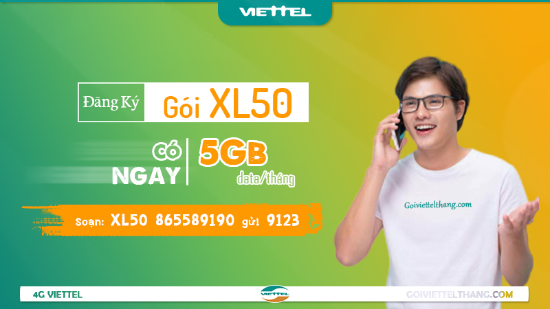 Gói cước XL50 của Viettel